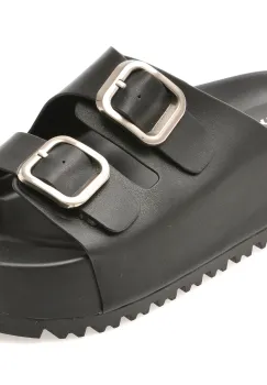 Papuci GRYXX negri, 337120, din piele naturala imagine