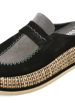 Papuci GRYXX negri, 3701162, din piele intoarsa imagine