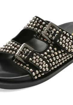 Papuci GRYXX negri, H085, din piele intoarsa imagine