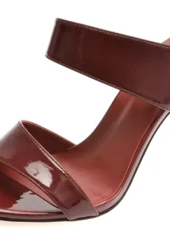 Papuci IMAGE rosii, E364001, din piele naturala lacuita imagine