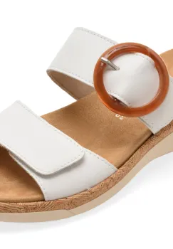 Papuci REMONTE albi, R6858, din piele ecologica imagine