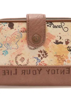 Portofel JANET DENESE multicolor, 004B, din piele ecologica imagine