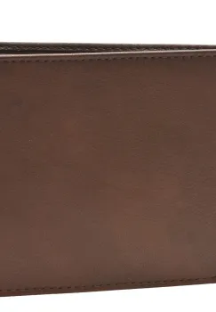 Portofel maro, 11009, din piele naturala imagine