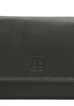 Portofel negru, 2037, din piele naturala imagine