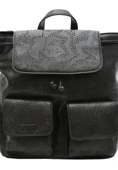 Rucsac DESIGUAL negru, SAKP30, din piele ecologica imagine