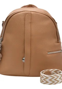 Rucsac FLAVIA PASSINI maro, 3992, din piele ecologica imagine