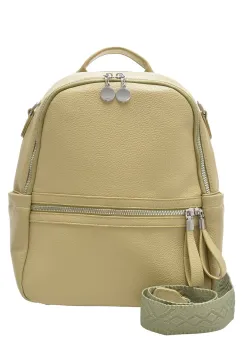 Rucsac FLAVIA PASSINI verde, 644, din piele ecologica imagine