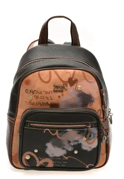 Rucsac JANET DENESE multicolor, 80, din piele ecologica imagine