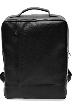 Rucsac MARIO FERRETTI negru, BB79, din piele naturala imagine