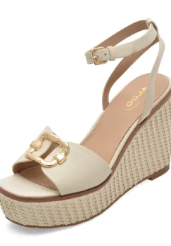 Sandale ALDO albe, CARRABRIRIA 115, din piele ecologica imagine