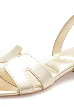 Sandale ALDO aurii, JAVAMANNON 710, din piele naturala imagine