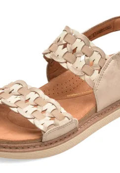 Sandale CLARKS argintii, ARWELL GLIDE, din piele naturala imagine