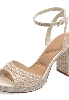Sandale elegante ALDO albe, ALLURING 110, din piele ecologica imagine