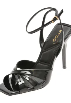 Sandale elegante ALDO negre, METEORA 001, din piele ecologica lacuita imagine