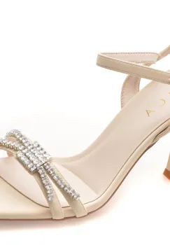 Sandale elegante EPICA albe, 5588, din piele ecologica imagine