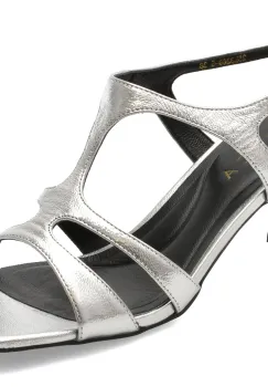 Sandale elegante EPICA argintii, 3269, din piele naturala imagine