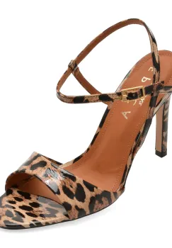 Sandale elegante EPICA maro, 1199874, din piele naturala lacuita imagine