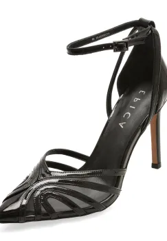 Sandale elegante EPICA negre, 250926, din piele naturala lacuita imagine