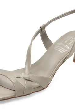 Sandale elegante FLAVIA PASSINI gri, H5590, din piele naturala imagine