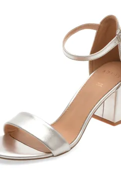 Sandale EPICA argintii, 922, din piele naturala lacuita imagine