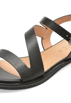 Sandale EPICA negre, 1294, din piele naturala imagine