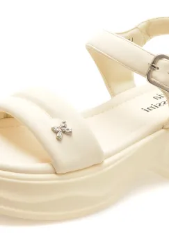 Sandale FLAVIA PASSINI albe, 56111, din piele ecologica imagine