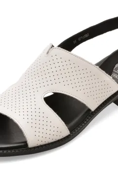 Sandale FLAVIA PASSINI albe, 60841, din piele naturala imagine