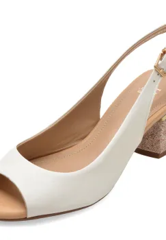 Sandale FLAVIA PASSINI albe, 7059626, din piele naturala imagine