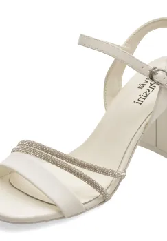 Sandale FLAVIA PASSINI albe, X8718, din piele naturala imagine