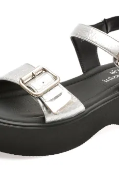 Sandale FLAVIA PASSINI argintii, 51117, din piele ecologica imagine