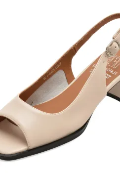 Sandale FLAVIA PASSINI bej, H5952, din piele naturala imagine