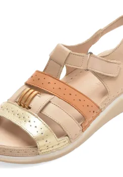 Sandale FLAVIA PASSINI bej, M029, din piele naturala imagine