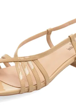 Sandale FLAVIA PASSINI bej, Q2651, din piele naturala lacuita imagine