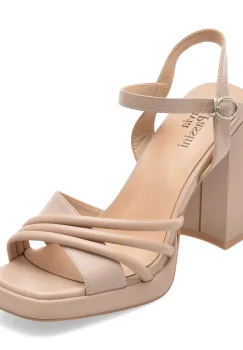 Sandale FLAVIA PASSINI bej, V1083, din piele naturala imagine