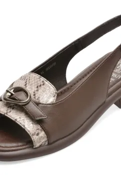 Sandale FLAVIA PASSINI maro, 1858029, din piele naturala imagine