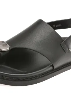 Sandale FLAVIA PASSINI negre, 118627, din piele naturala imagine