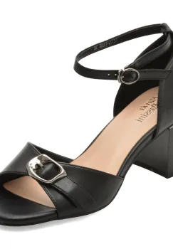 Sandale FLAVIA PASSINI negre, V1030, din piele naturala imagine