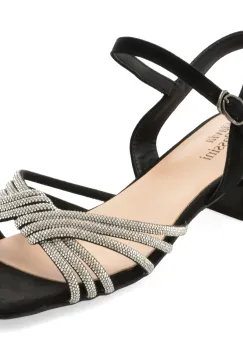 Sandale FLAVIA PASSINI negre, V1575, din piele intoarsa imagine