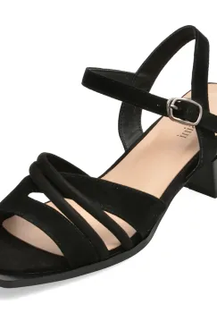 Sandale FLAVIA PASSINI negre, V1578, din piele intoarsa imagine