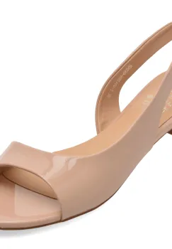 Sandale FLAVIA PASSINI nude, H5939, din piele naturala lacuita imagine