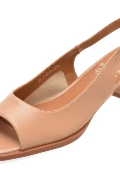 Sandale FLAVIA PASSINI nude, H5952, din piele naturala imagine