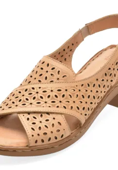 Sandale FLAVIA PASSINI nude, K9502, din piele naturala imagine