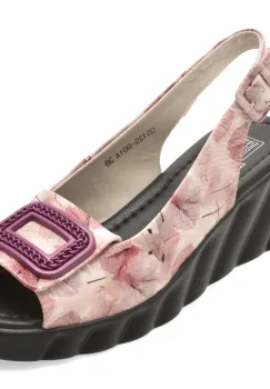 Sandale FLAVIA PASSINI roz, 5S135, din piele naturala imagine