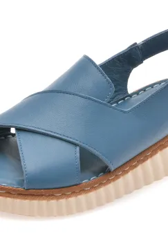 Sandale GRYXX albastre, CS3205, din piele naturala imagine