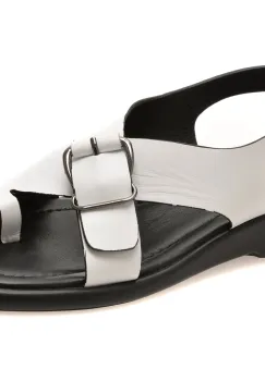 Sandale GRYXX albe, 1766239, din piele naturala imagine