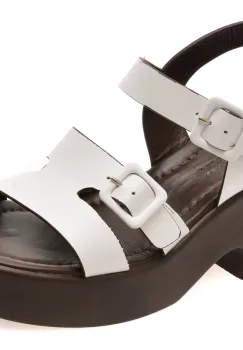 Sandale GRYXX albe, 1766343, din piele naturala imagine