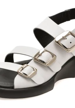 Sandale GRYXX albe, 734159, din piele naturala imagine