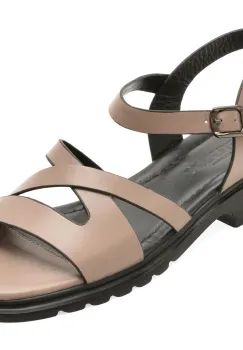 Sandale GRYXX gri, 1766066, din piele naturala imagine