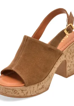 Sandale GRYXX maro, 1181317, din piele intoarsa imagine