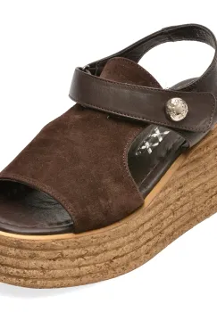 Sandale GRYXX maro, 2155461, din piele intoarsa imagine